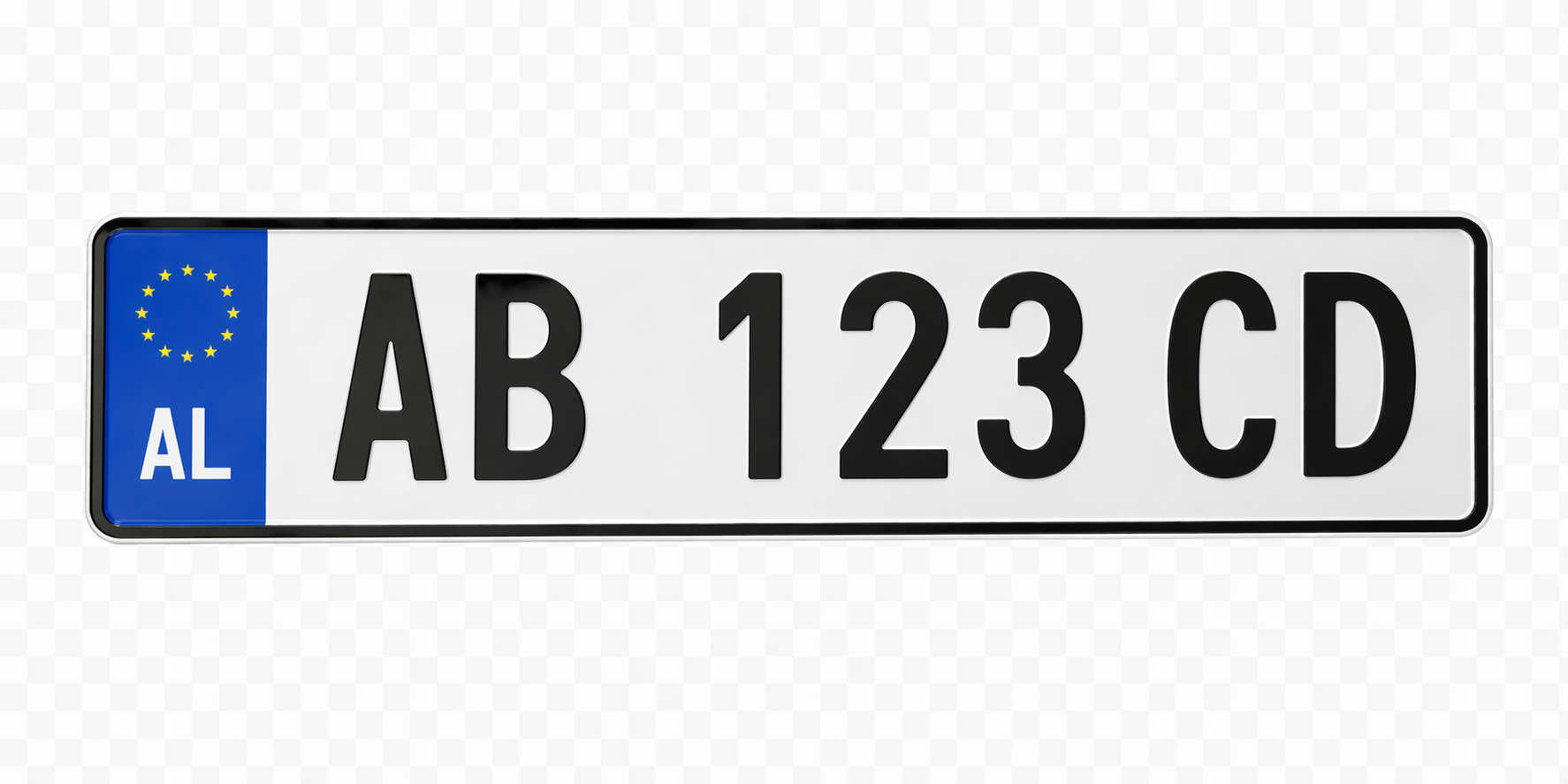 Targë shqiptare AB 123 CD